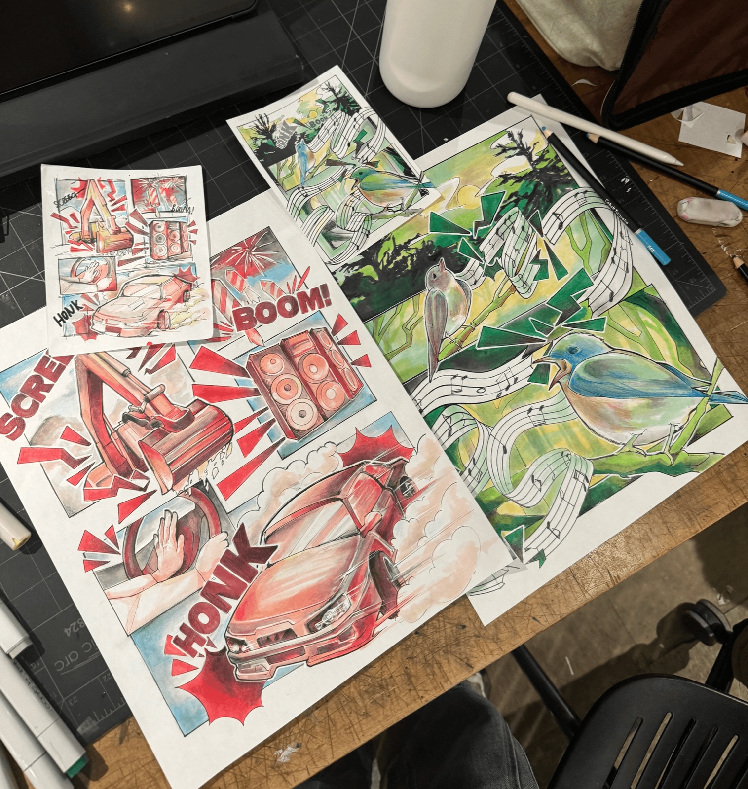 Sketchbook spread