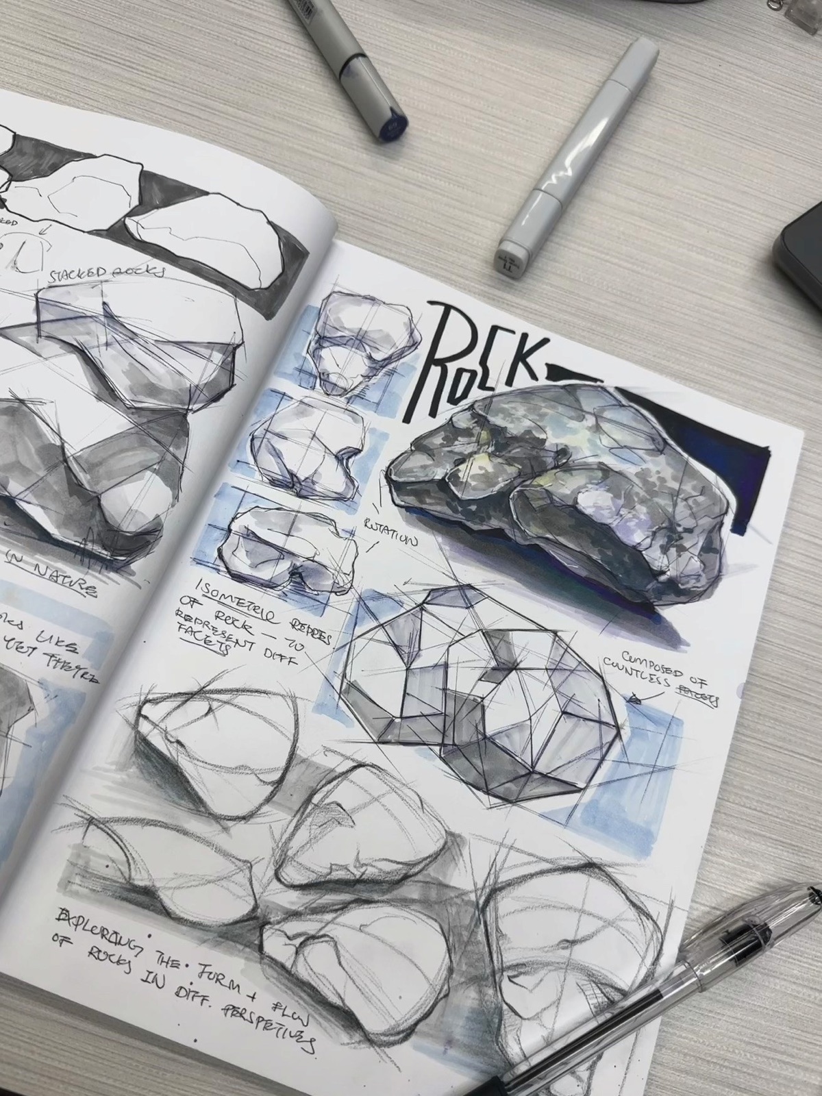 Sketchbook spread
