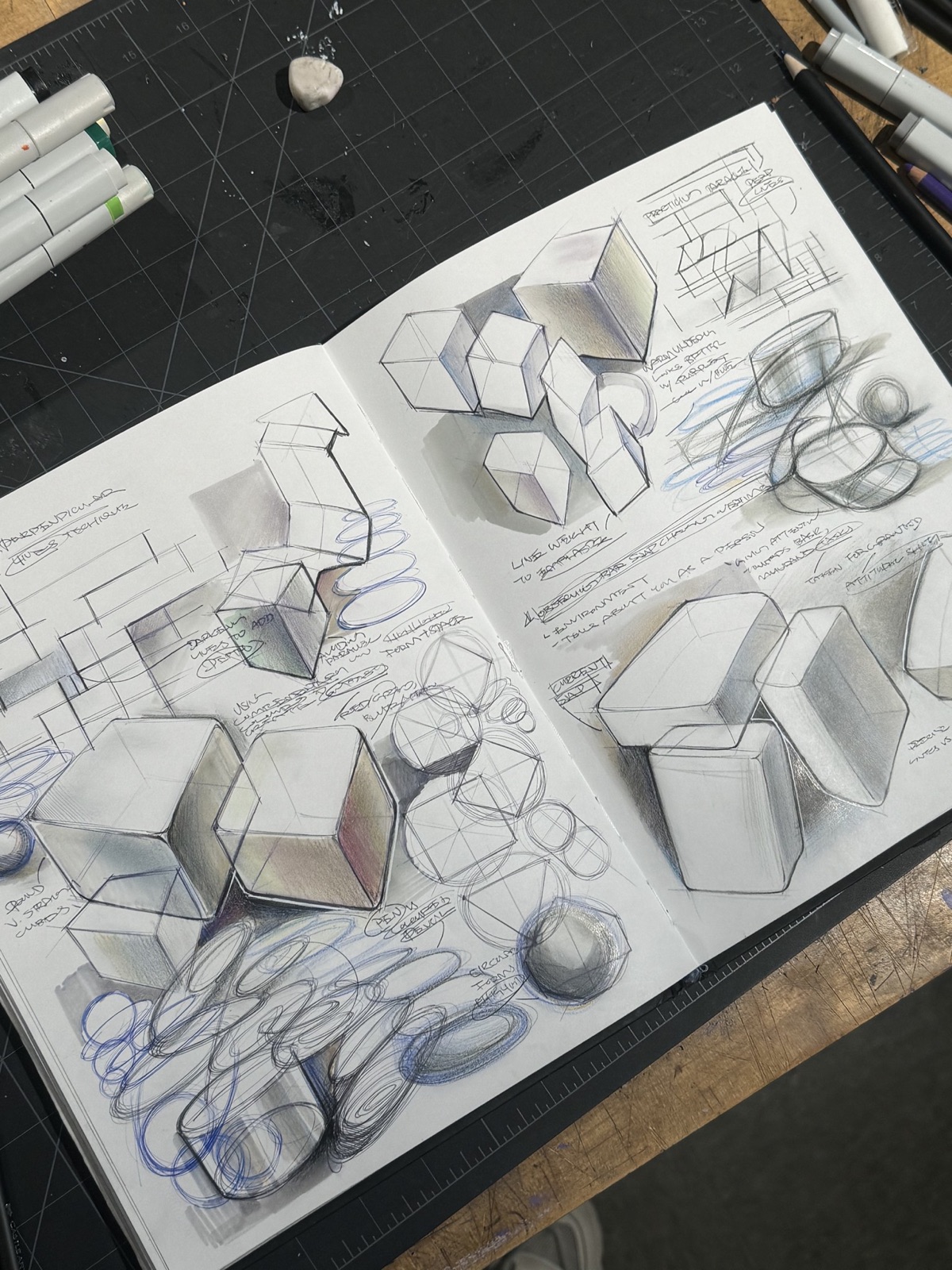 Sketchbook spread